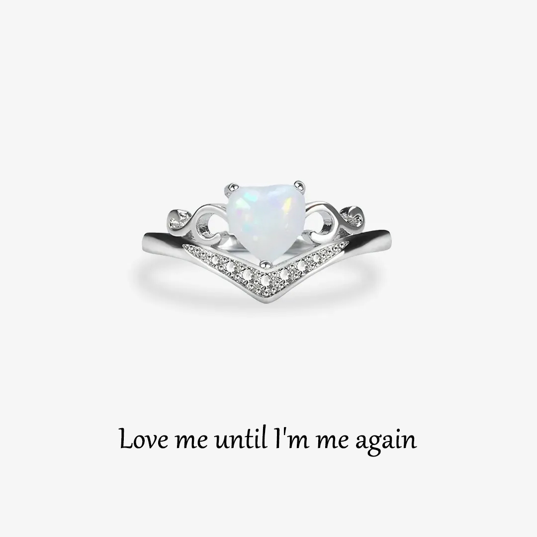 Self Love Love Crown Opal Stone Ring