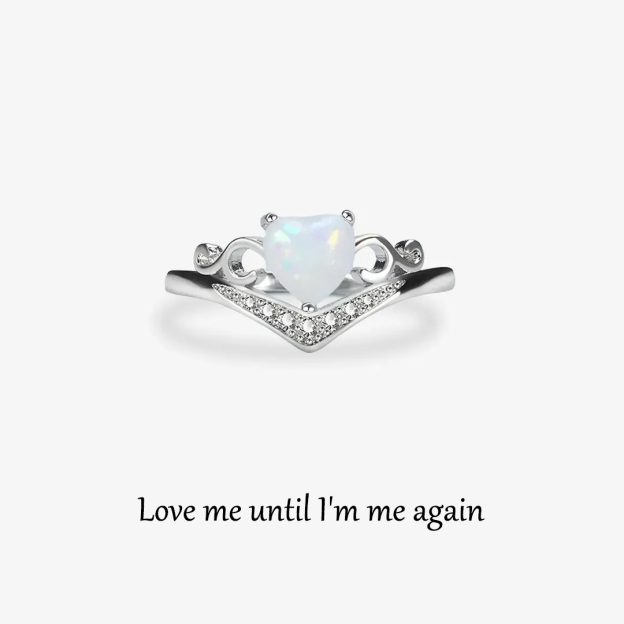 Self Love Love Crown Opal Stone Ring