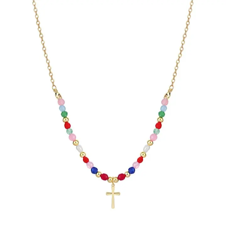 Crown Cross Cubic Zirconia Necklace