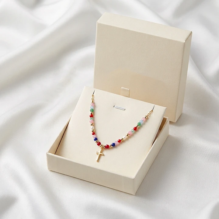 Crown Cross Cubic Zirconia Necklace
