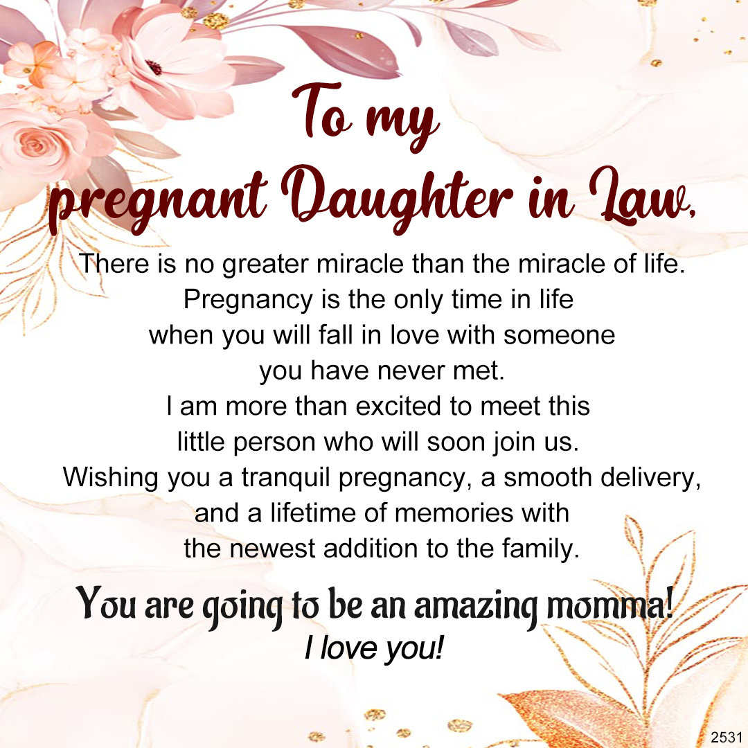 For Daughter-in-law - S925 You are going to be an amazing momma Ring