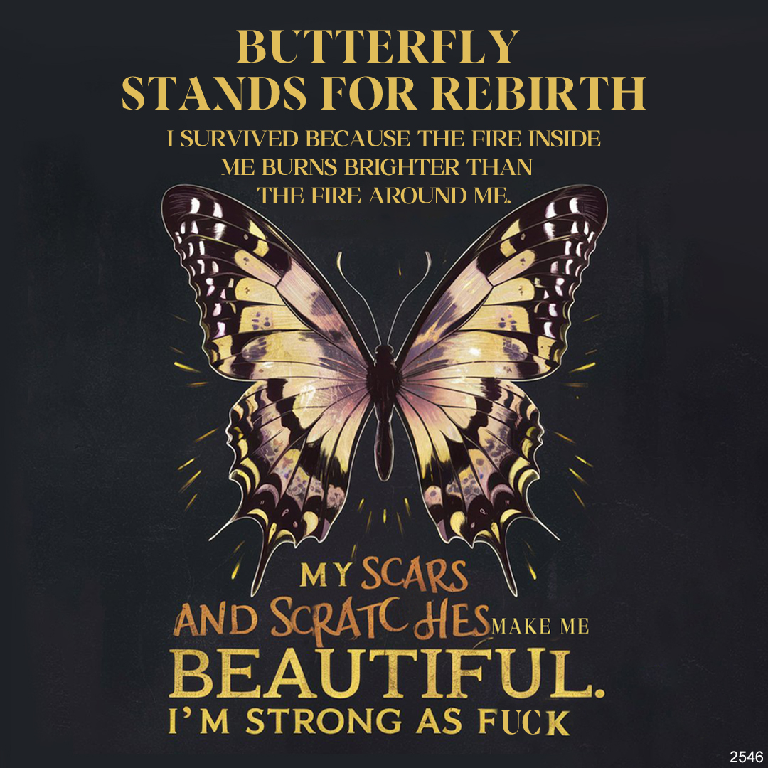 Butterfly stands for rebirth Ring