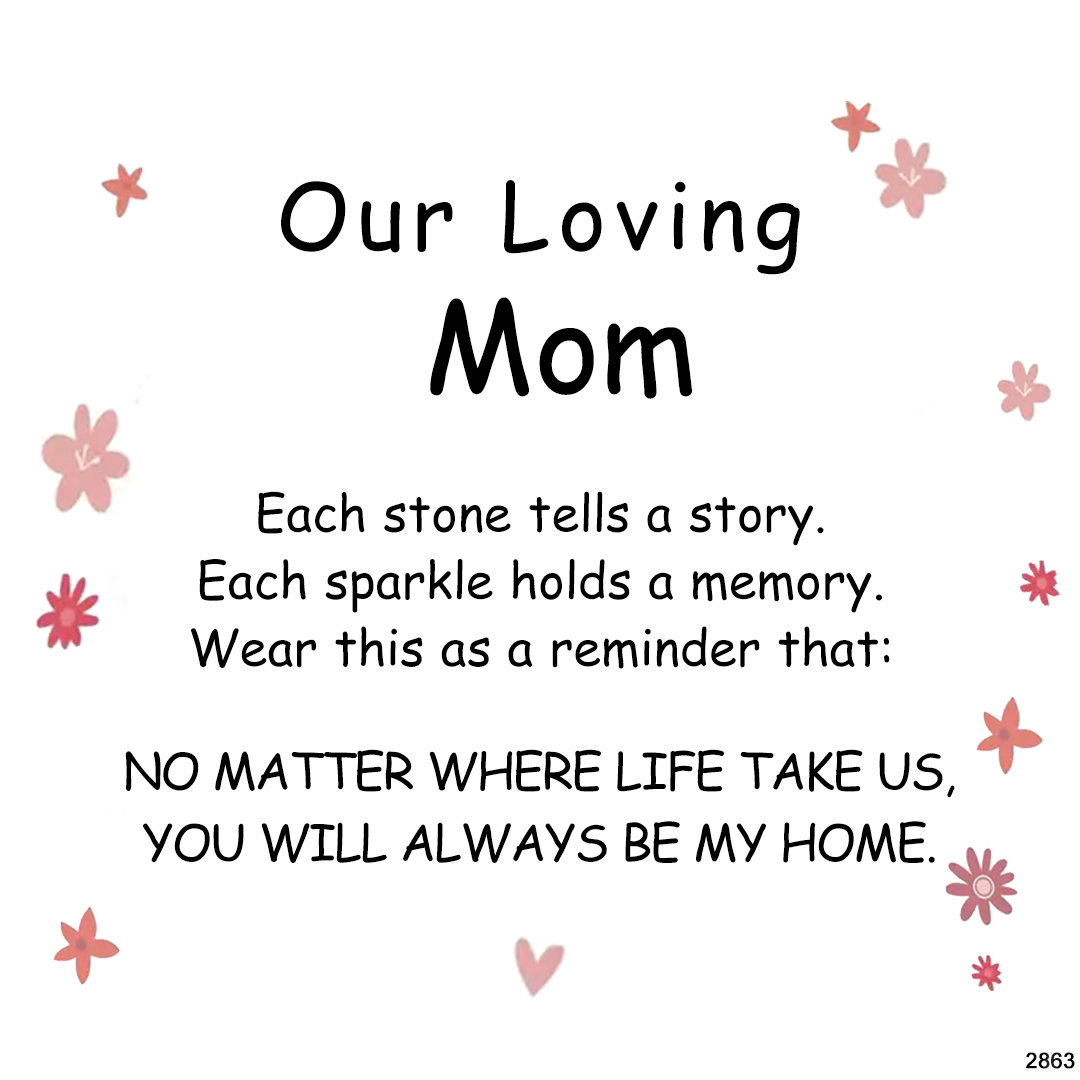 For Mom - "Stories in Stones" Custom Mom Memorial Necklace