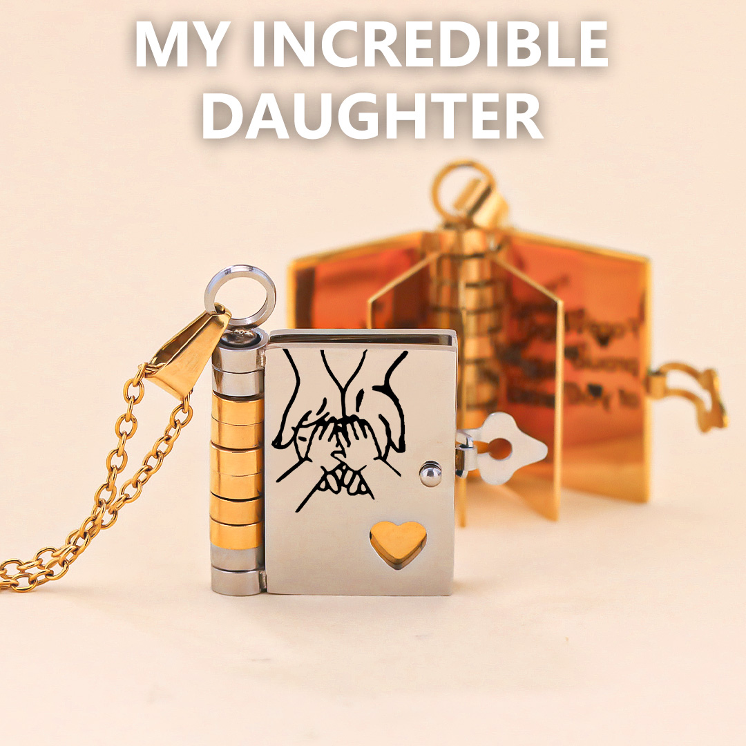 For Daughter - My Incredible Daughter Book Necklace
