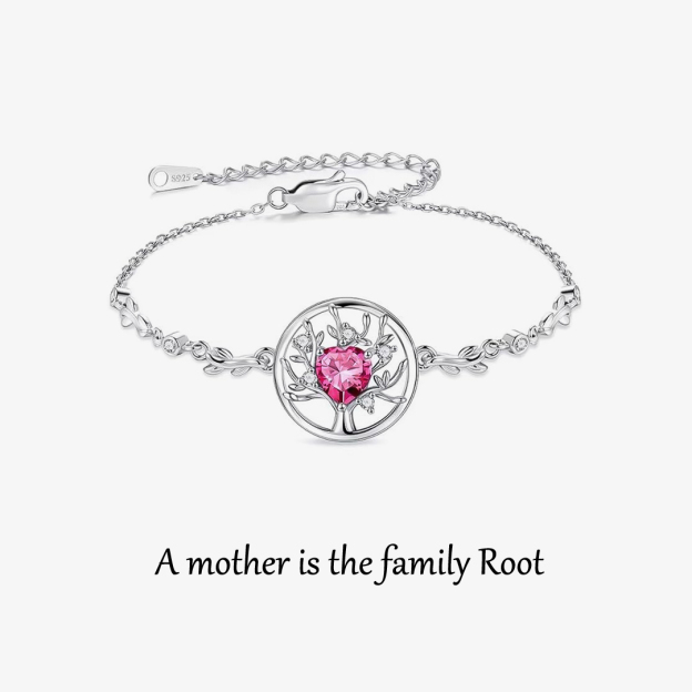 A mother is the family Root Custom Birthstone Bracelet