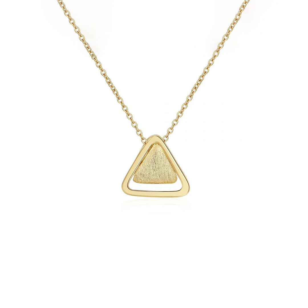 For Friends-Triangle Pendant Necklace