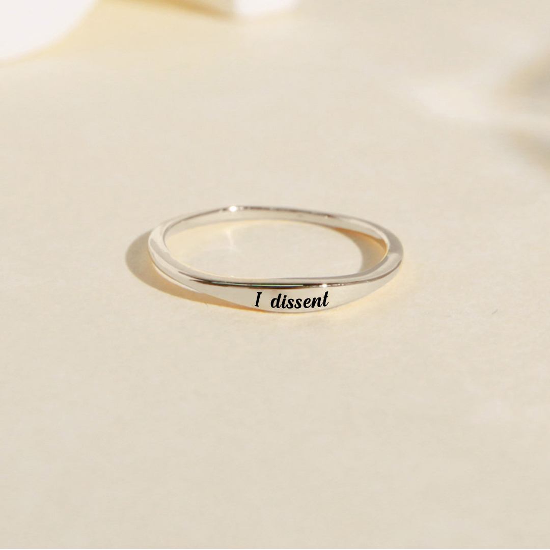 RESIST. DISSENT REPEAT.-Strip Ring