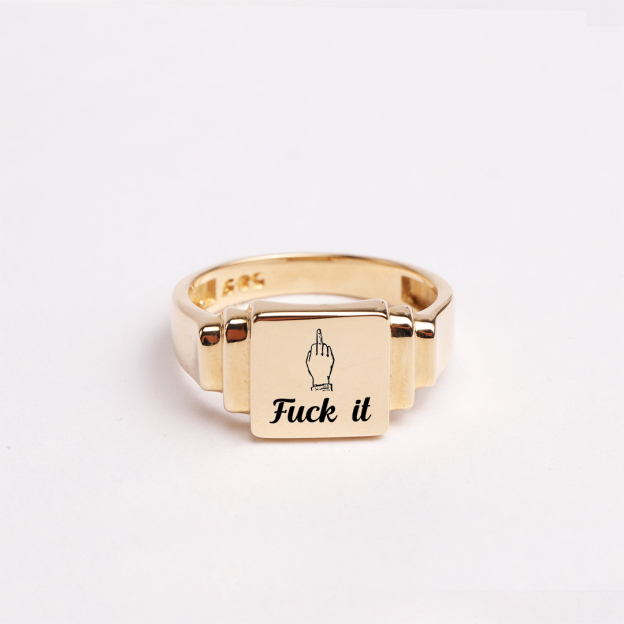 Fuck It Ladder Square Ring