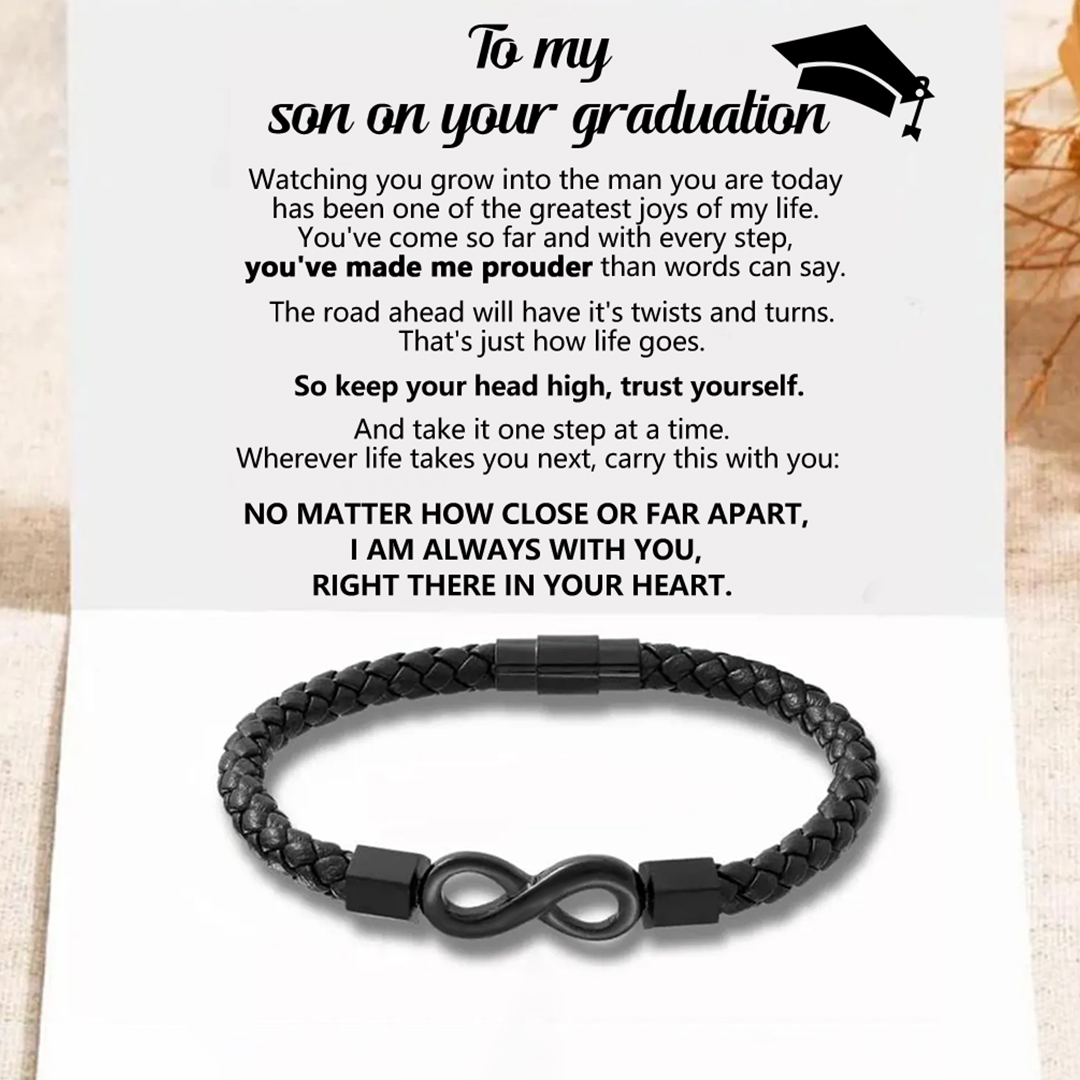 For Son - graduation Infinity Braided Bracelet