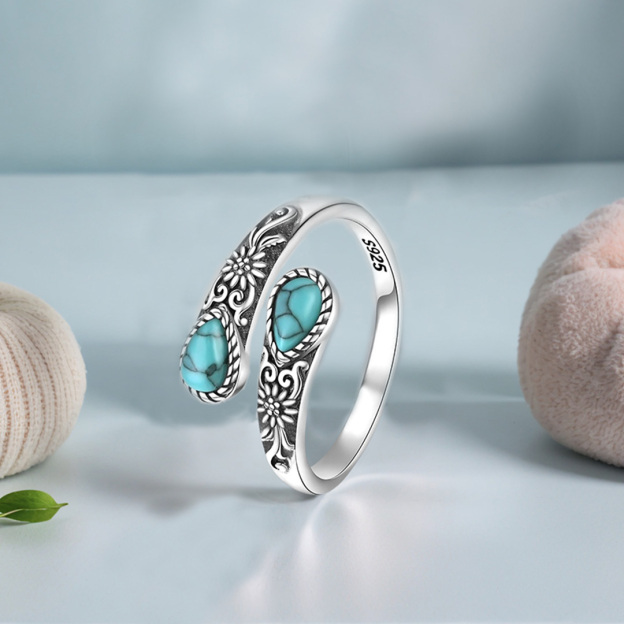 925 Sterling Silver Natural Moonstone Rings