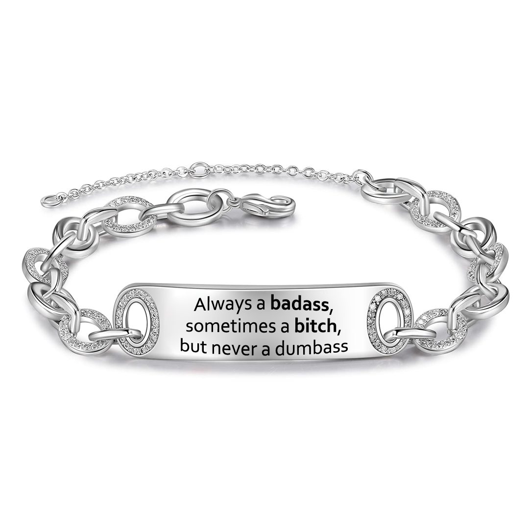 Badass Bitch Large Chain Bracelet