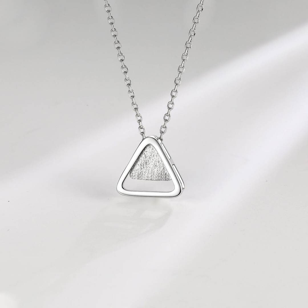 For Friends-Triangle Pendant Necklace