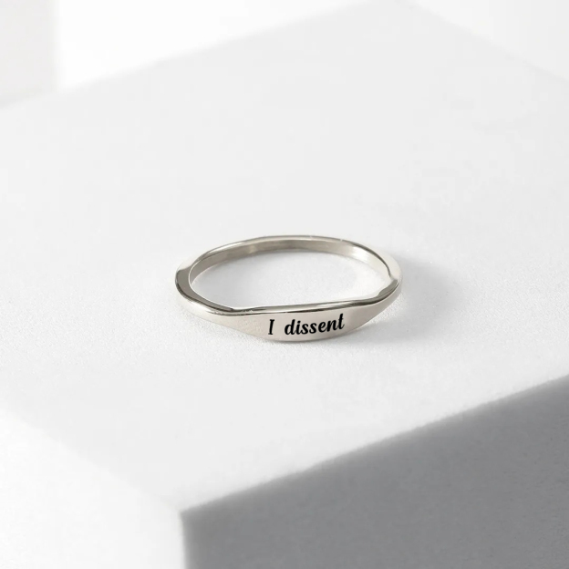 RESIST. DISSENT REPEAT.-Strip Ring