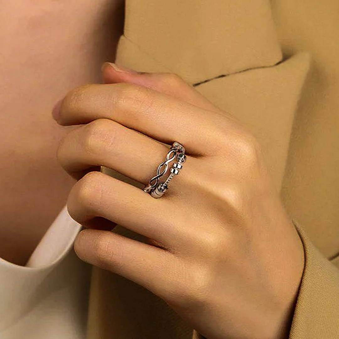 Drive Away Your Anxiety Infinity Fidget Ring
