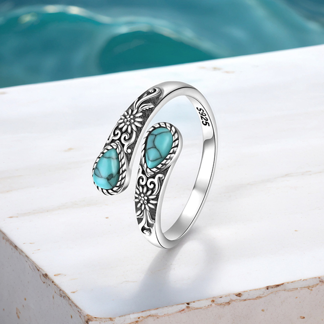 925 Sterling Silver Natural Moonstone Rings