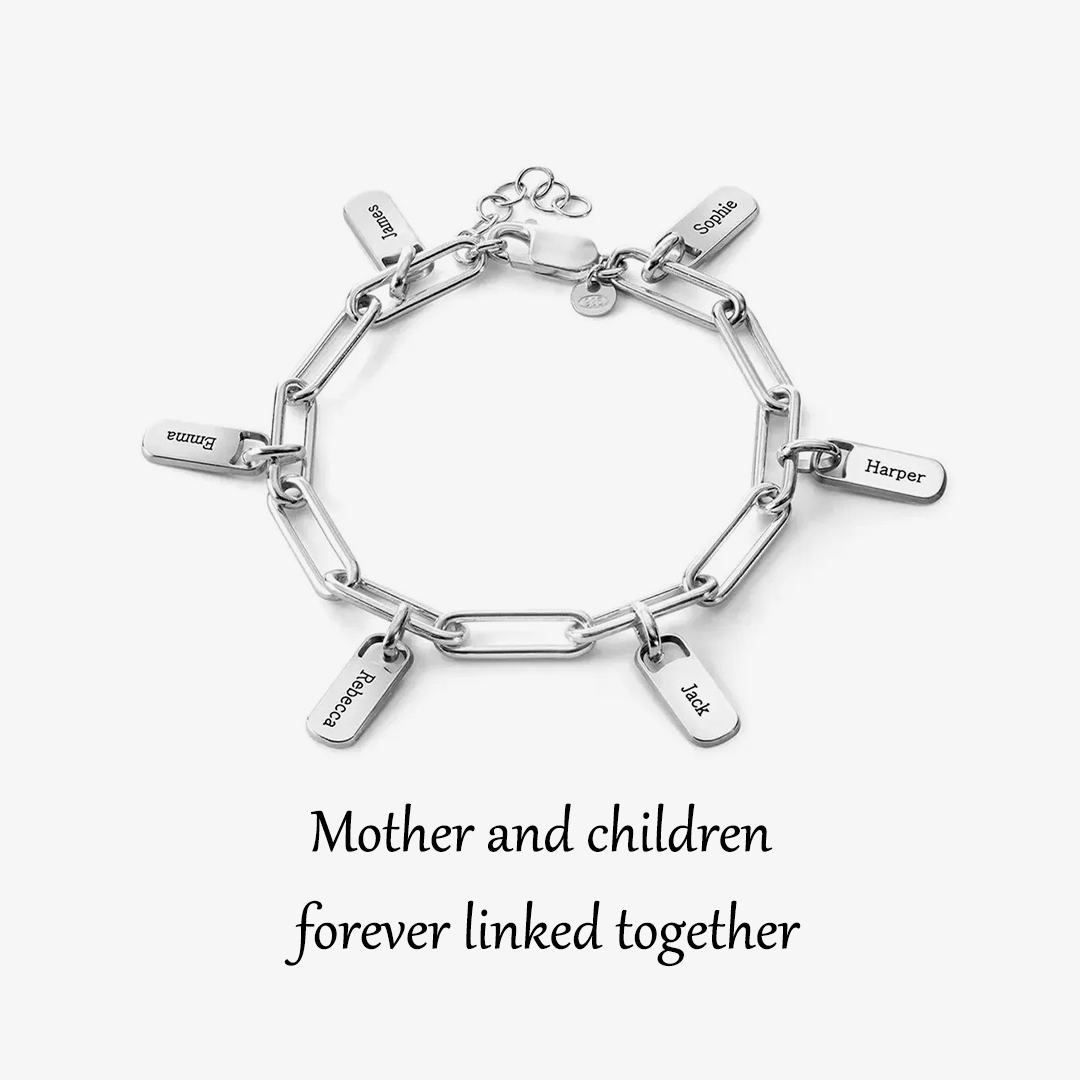 For Mother -Name Custom Chain Link Bracelet
