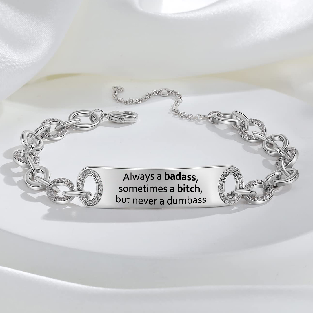 Badass Bitch Large Chain Bracelet