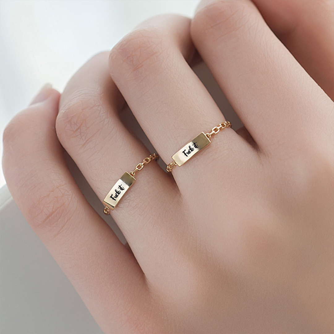 For Self - Protecting "Fuck It" Ring