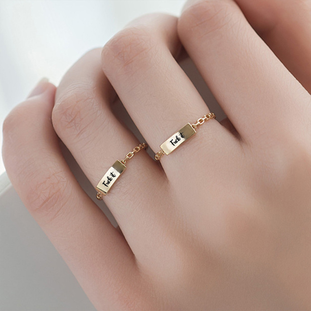 For Self - Protecting "Fuck It" Ring