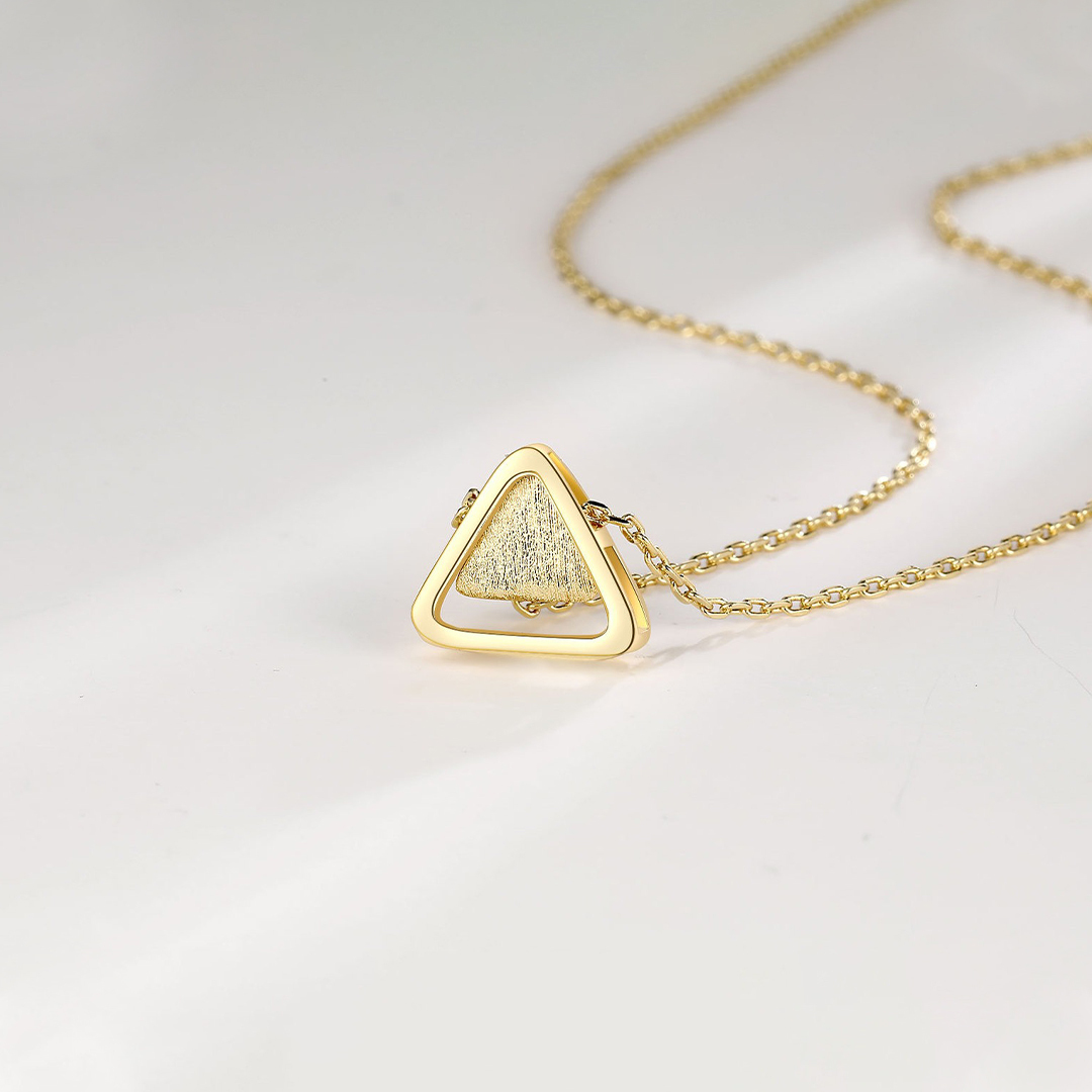 For Friends-Triangle Pendant Necklace