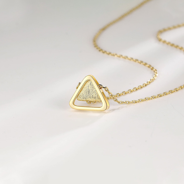 For Friends-Triangle Pendant Necklace