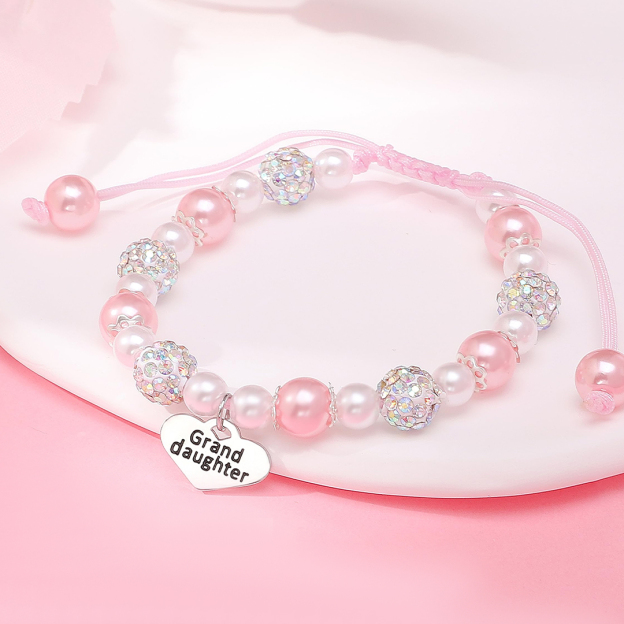 For Granddaughter- You Are My Most Beautiful Chapter Pendant Pearl Bracelet