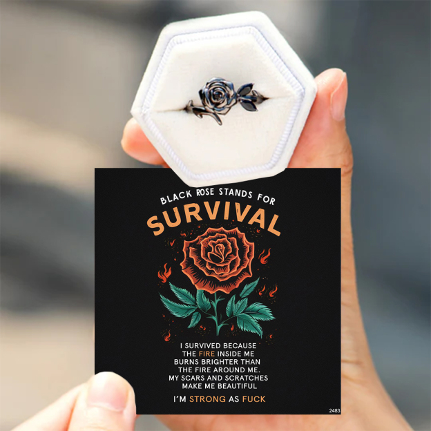 For Self-Black rose stands for survival
