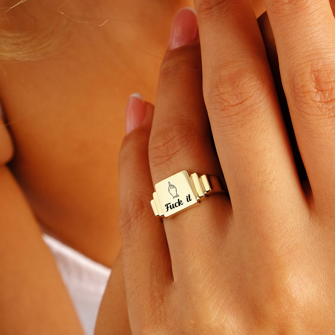 Fuck It Ladder Square Ring