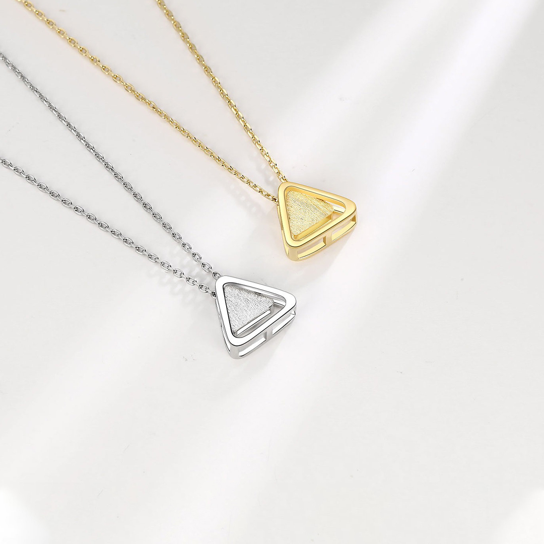 For Friends-Triangle Pendant Necklace