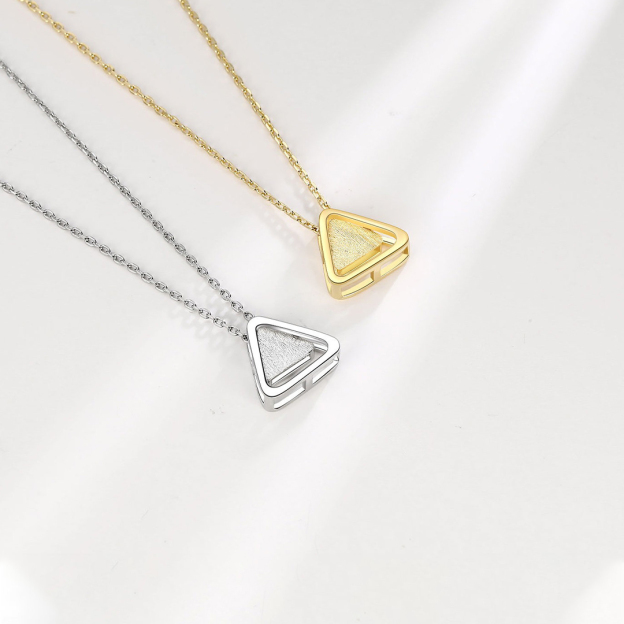 For Friends-Triangle Pendant Necklace
