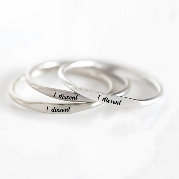 RESIST. DISSENT REPEAT.-Strip Ring