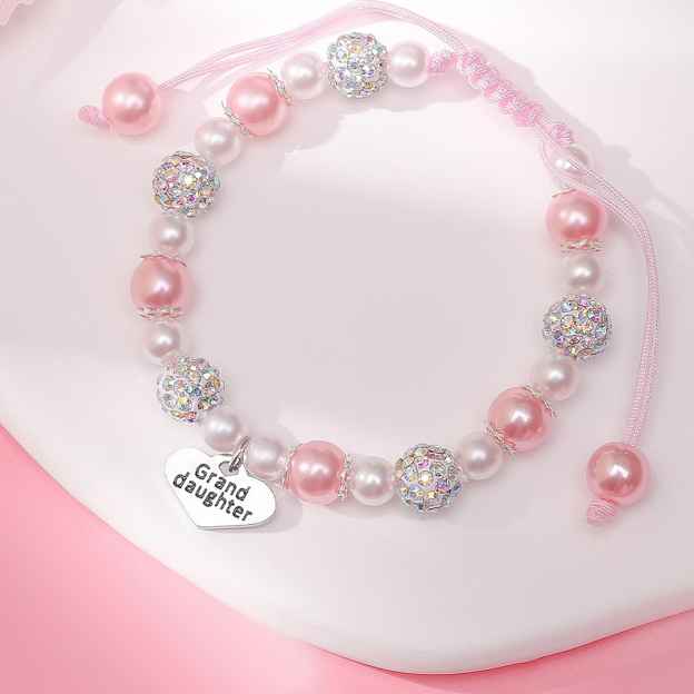 For Granddaughter- You Are My Most Beautiful Chapter Pendant Pearl Bracelet