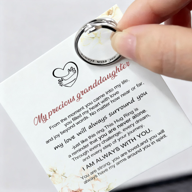 For GrandDaughter - I'm Always With You Hug Ring