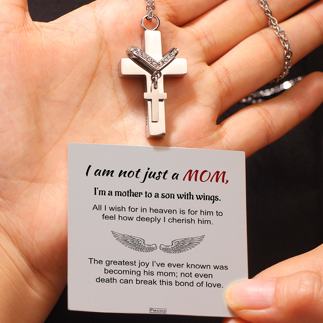 For Memorial - Custom Name Cross Pendant Urn Necklace