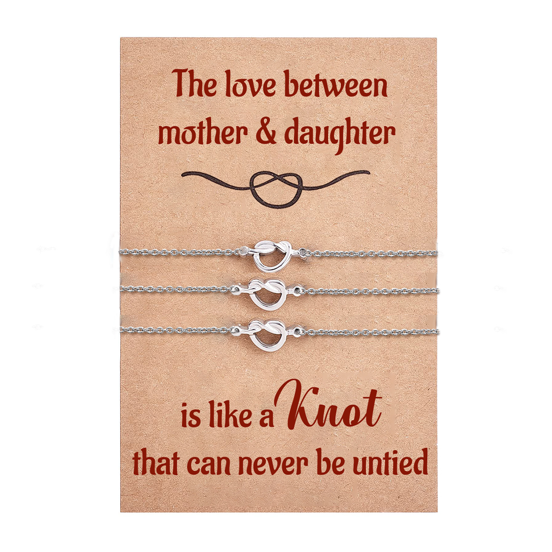 For Mother/Daughter - Knot Bracelet Set