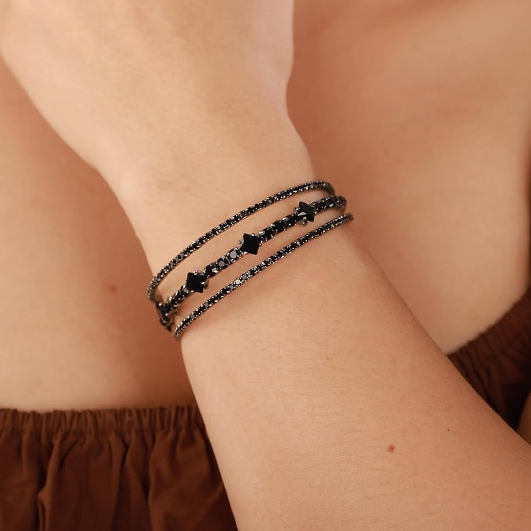 For Self-Black Diamond Bracelet