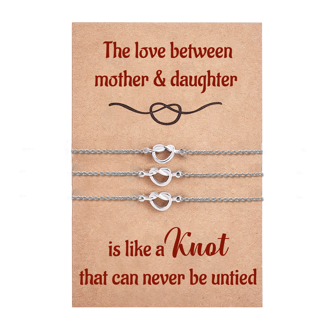 For Mother/Daughter - Knot Bracelet Set