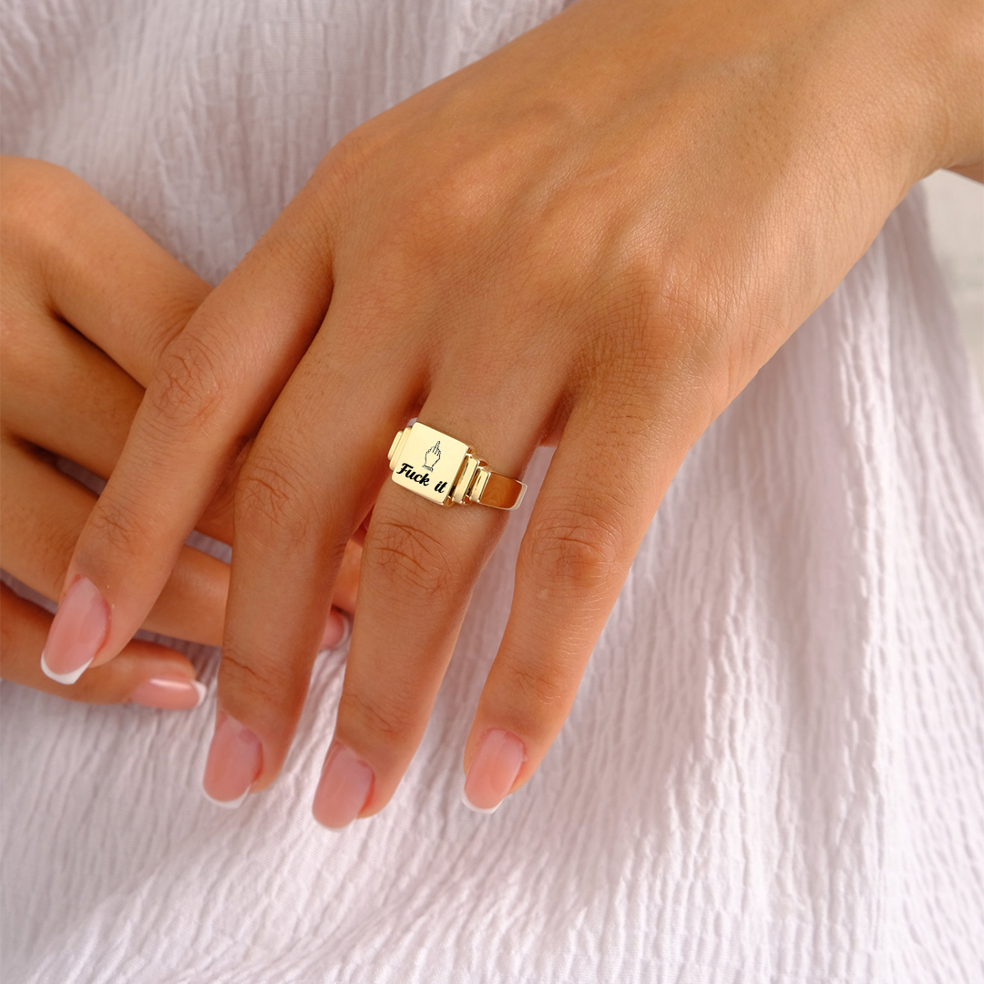 Fuck It Ladder Square Ring