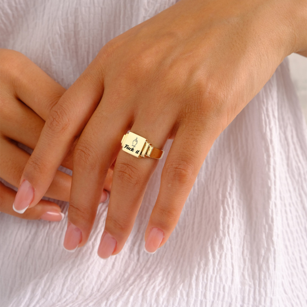 Fuck It Ladder Square Ring