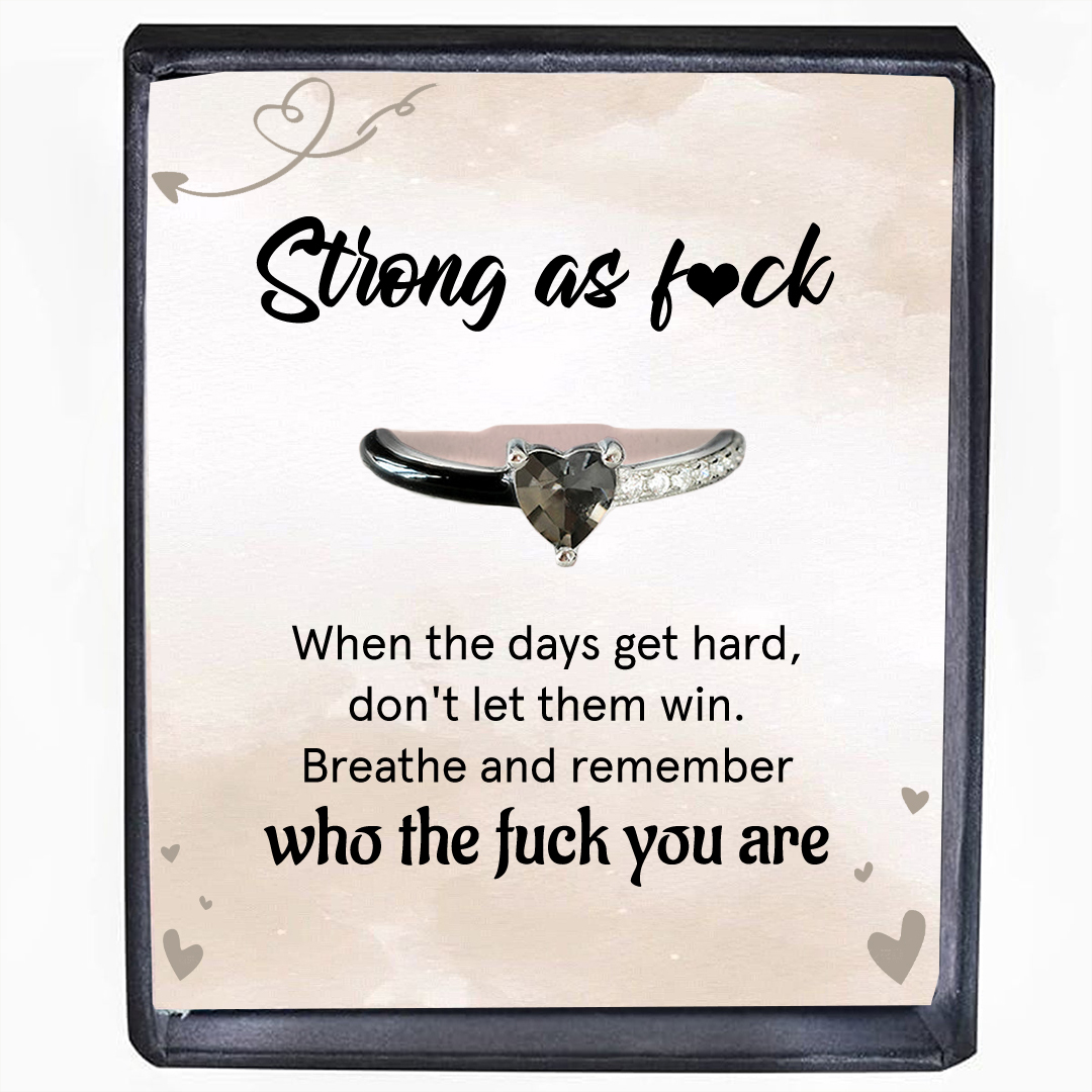 Strong as fuck Drip Glaze Half Ring