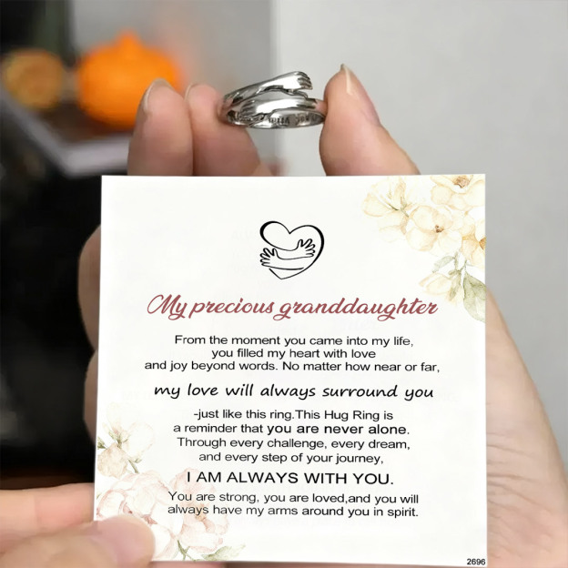 For GrandDaughter - I'm Always With You Hug Ring