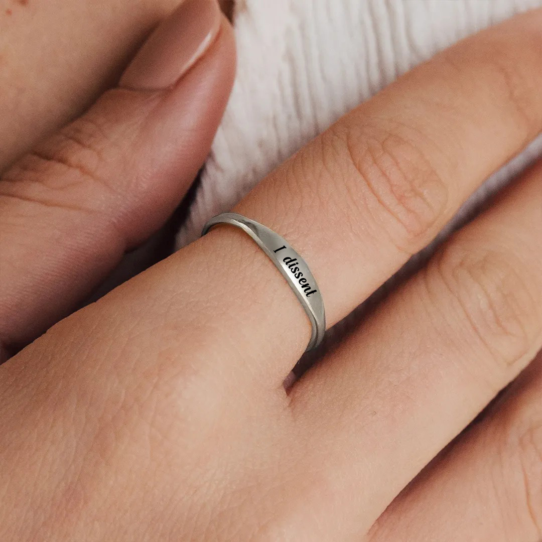 RESIST. DISSENT REPEAT.-Strip Ring
