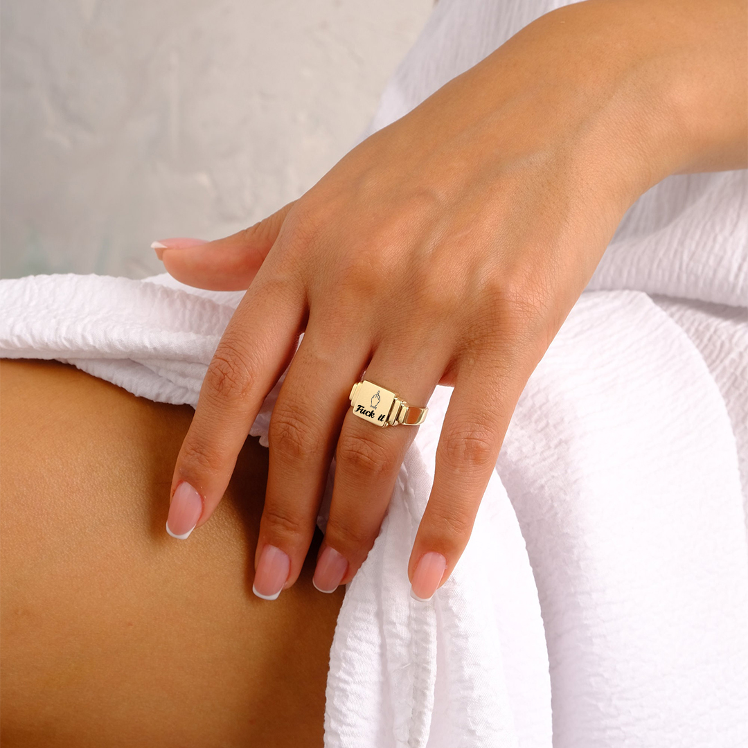 Fuck It Ladder Square Ring