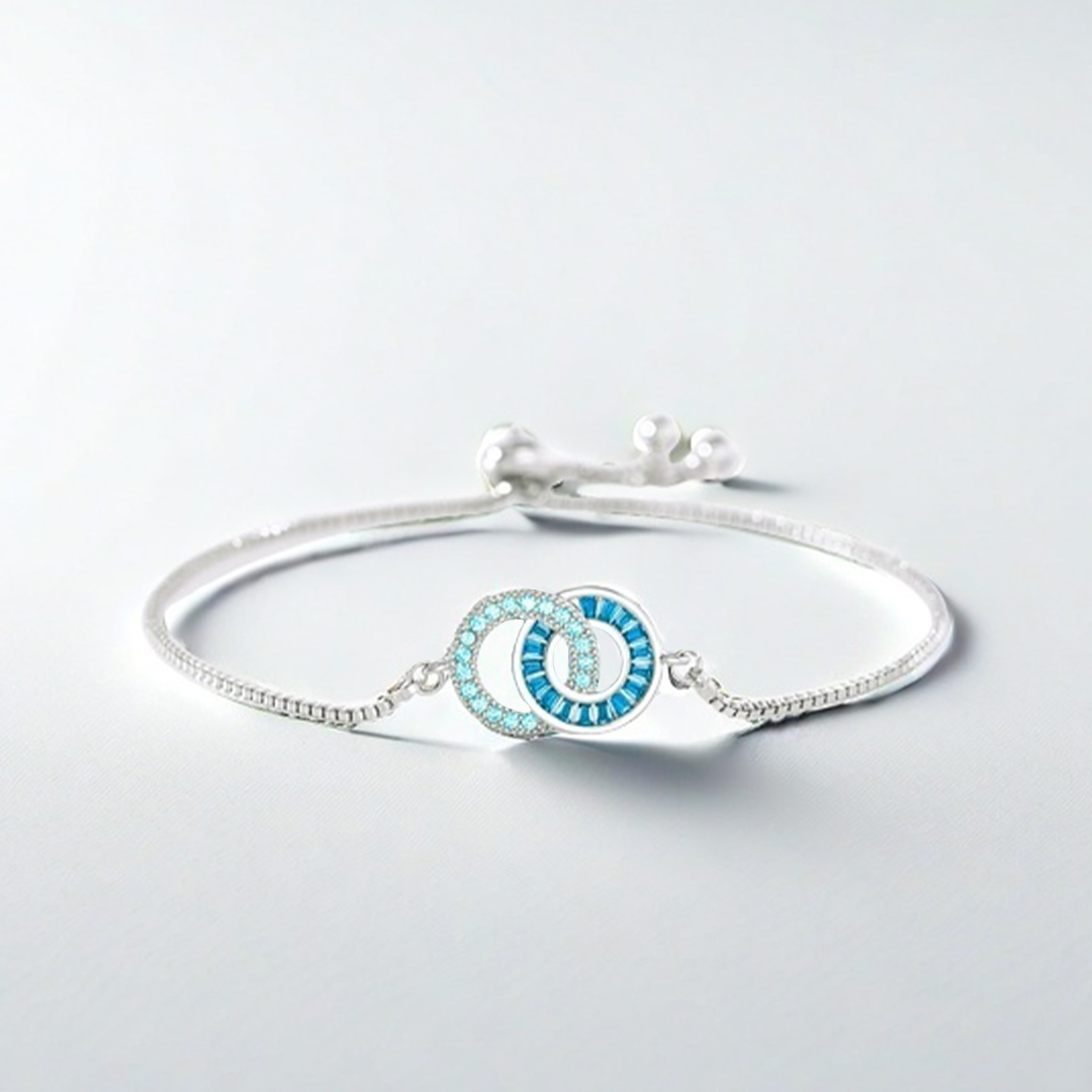 For Wife - Husband & Wife Linking Circles Bracelet