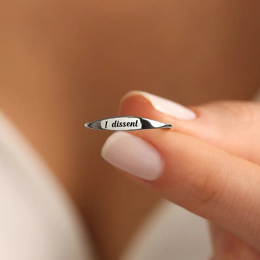 RESIST. DISSENT REPEAT.-Strip Ring