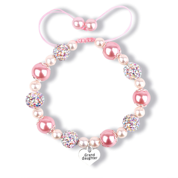 For Granddaughter- You Are My Most Beautiful Chapter Pendant Pearl Bracelet