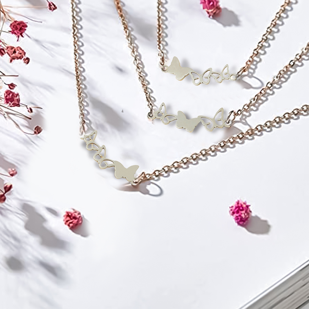 For Mother/Daughter - Butterfly Bracelets Set