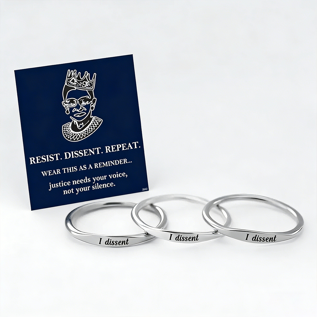 RESIST. DISSENT REPEAT.-Strip Ring