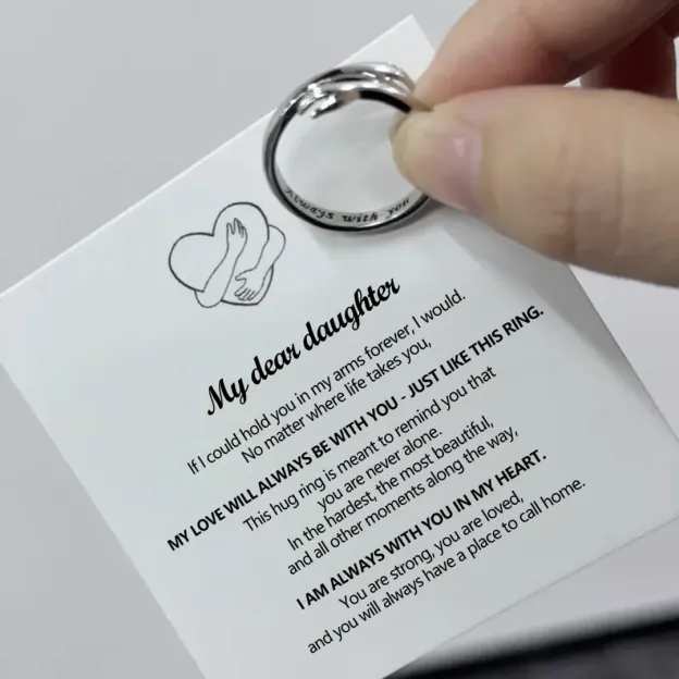 For Daughter - I'm Always With You Hug Ring