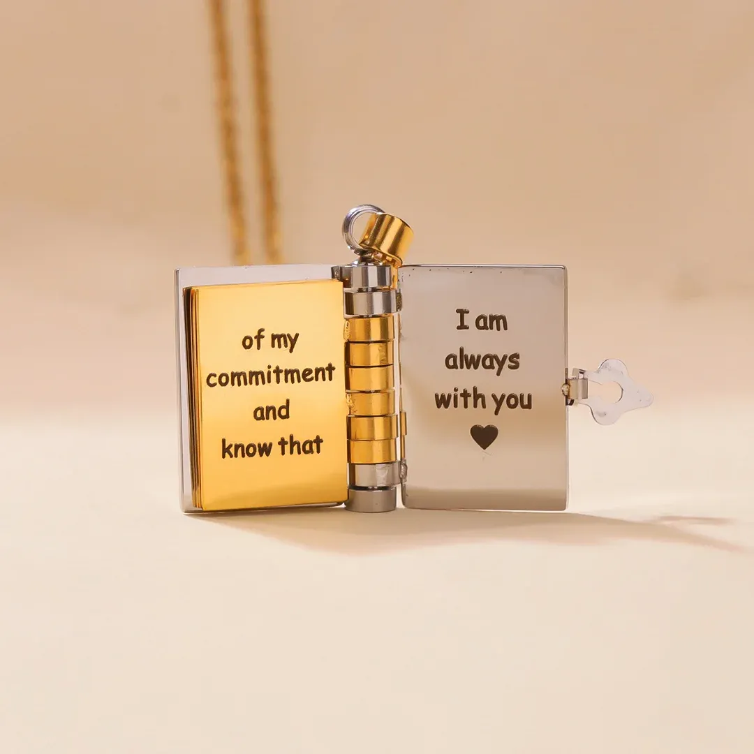 For Daughter - I'm Always With You Book Necklace